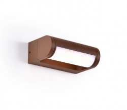Lampa Zewnętrzna Kinkiet 12W Corten IP65 Minimalistyczny Na Elewację Maxlight Solden W0463 