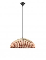 Lampa wisząca pleciona owalna boho rustykalna industrialna nad stół do salonu sypialni ściemnialna Luces Exclusivas