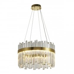 Dekoracyjna lampa wisząca LED glamour kryształki okrągła elegancka designerska ROYAL ST-1088-50 Step Into Design