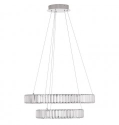 Kryształowa Lampa Wisząca Ring Glamour BAUTA LUCES EXCLUSIVAS LE42917 Nowoczesny Żyrandol Kryształowy