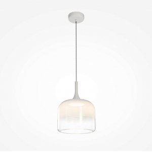 Nowoczesna lampa wisząca biały szklany klosz Spirito Maytoni MOD286PL-L18W3K