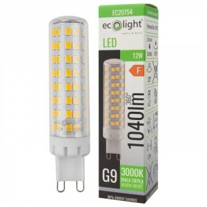 Żarówka LED Ecolight G9 12W 3000K 1040lm EC20754 barwa ciepła 