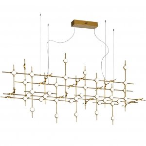 DESIGNERSKA MOLEKULARNA LAMPA WISZĄCA ITALUX PROVENZA MD18001067-55A GD ZŁOTA NOWOCZESNA 