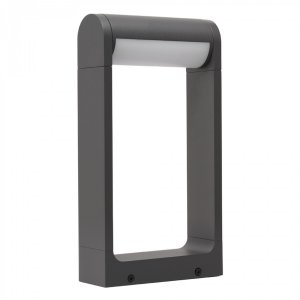 Lampa stojąca zewnętrzna IP65 niski słupek LED ciemno szara Azzardo FRAME 30 AZ6686 12W 4000K