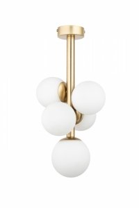 Lampa wisząca sufitowa Perla Lux 5 Sigma 40778 złoty szczotkowany