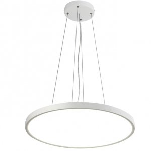 Nowoczesna Okrągła Lampa Wisząca Biała LED ALATA PND-72836-400R-32W-WH ITALUX