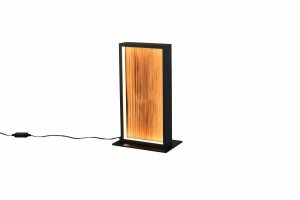 Lampka stołowa nocna LED drewniana prostokątna klasyczna nowoczesna KALEA 555510130 Trio