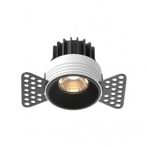 Czarna Oprawka Wpuszczana Downlight Round Maytoni DL058-7W3K-TRS-B