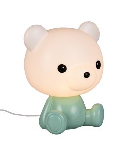 Nowoczesna lampa stołowa nocna LED dziecięca zielona dekoracyjna na komodę biurko zmiana kolorów CUTIE R57991115 Rl 