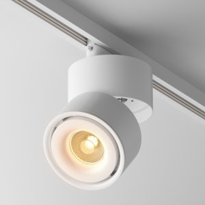Ścieżka świetlna reflektor na szynoprzewodzie LED minimalistyczna aluminium biały Yin MAYTONI TR084-1-15W3K-D-W-DE