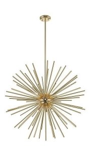 ZŁOTA LAMPA WISZĄCA GLAMOUR URCHIN ZUMA LINE NOWOCZESNA P0491-09C-F7DY