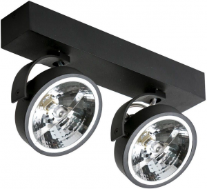 Lampa nowoczesna sufitowa czarny spot plafon Azzardo JERRY 2 12V AZ1368 