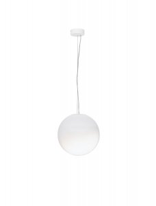 Klasyczna lampa wisząca LED biała szklana kula minimalistyczna uniwersalna możliwość ściemniania LIVANDO LE45180 Luces Exclusivas