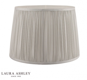 Klosz Abażur 30cm LAURA ASHLEY Hemsley Pleated Silk Silver DAR LIGHTING LA3724679-Q (Abażur- Bez Podstawy)