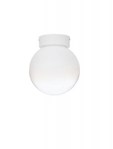 Klasyczny plafon lampa sufitowa LED biała szklana kula minimalistyczna uniwersalna możliwość ściemniania LIVANDO LE45183 Luces Exclusivas