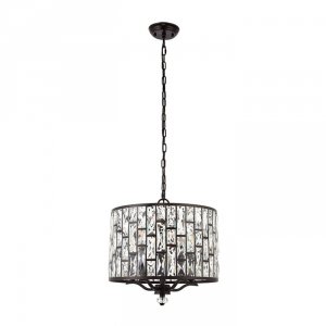 Kryształowa Lampa Wisząca Glamour Ciemny Brąz BELLE 69390 ENDON