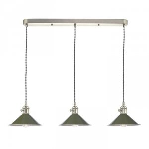 Chrom Lampa Wisząca Vintage Zielone Klose HADANO HAD3661-07 DAR LIGHTING