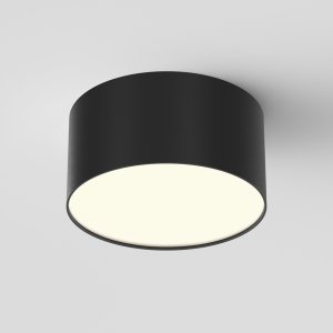 Lampa sufitowa LED nowoczesna aluminium czarna ZON MAYTONI C032CL-12W3K-RD-B