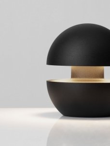 Lampa zewnętrzna do ogrodu na taras LED czarna okrągła designerska nowoczesna ściemnialna IP54 LUSERIA LE75265 Luces Exclusivas