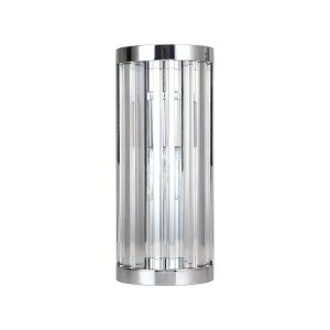 Kryształowy kinkiet w stylu glamour kolor chrom VETRO LP-2910/1W L CH Light Prestige