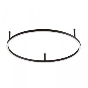NOWOCZESNY CZARNY PLAFON OKRĄG RING 4000K LED IDEAL LUX ORACLE SLIM PL D70 341941