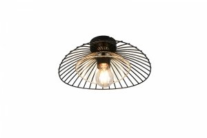 Czarny plafon sufitowy druciany boho rustykalny dekoracyjny nowoczesny LAURIS R66791032 RL
