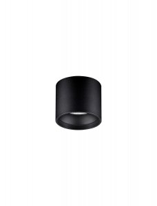 Nowoczesny plafon lampa sufitowa LED czarna tuba uniwersalna minimalistyczna aluminiowa CENVARO LE45515 Luces Exclusivas