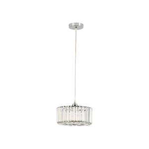 Kryształowa elegancka lampa wisząca w stylu glamour kolor chrom VETRO LP-2910/1P CH round Light Prestige