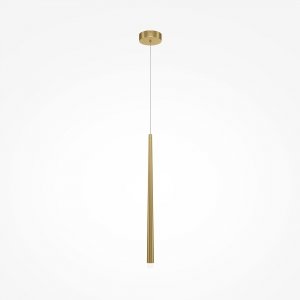 Lampa wisząca sopel nowoczesna minimalistyczna LED aluminium mosiądz regulacja wysokości do jadalni salonu Cascade MAYTONI MOD132PL-L6BSK