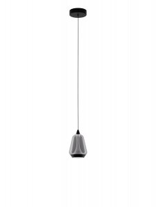 Nowoczesna lampa wisząca LED owalna czarny szklany klosz uniwersalna klasyczna RORIZNO LE45109 Luces Exclusivas
