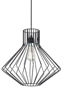 LAMPA WISZĄCA AMPOLLA-4 SP1 IDEAL LUX LOFT CZARNA 