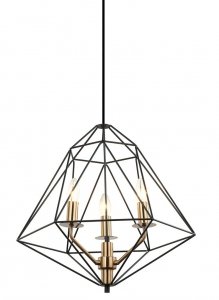 LAMPA WISZĄCA LOFT ITALUX MARESMO PEN-6369-3-BKBR CZARNA