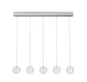 Lampa Wisząca Chrom Glamour LED Kryształowa DIAMOND SP5 343471 IDEAL LUX