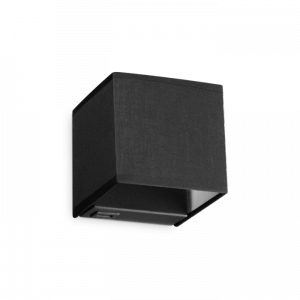 Nowoczesny Czarny Kinkiet Ścienny USB Kwadrat KID 307442 IDEAL LUX