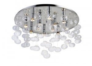 LAMPA SUFITOWA PLAFON LUVIA D 80 CLEAR AZZARDO 