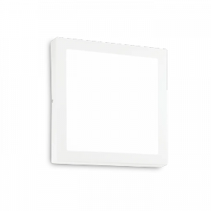 Kwadratowa Biała Lampa Sufitowo Ścienna UNIVERSAL 138657 IDEAL LUX