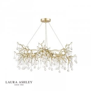 Lampa Wisząca Złota Kryształowa LAURA ASHLEY WILLOW LA3756144-Q DAR LIGHTING