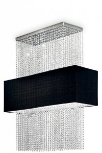 CZARNA LAMPA WISZĄCA GLAMOUR PHOENIX SP5 IDEAL LUX 101163