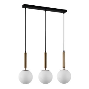 LAMPA WISZĄCA RAVENA ITALUX PND-2324-3L GD+OPA