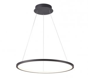 Nowoczesna Lampa Wisząca LED Czarny Okrąg VINOLA PND-56135B-060RPC-BK-3KS4K-TRDIMM ITALUX