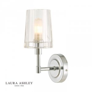 Kinkiet Chrom Kryształowy Abażur LAURA ASHLEY BLAKE LA3756189-Q DAR LIGHTING