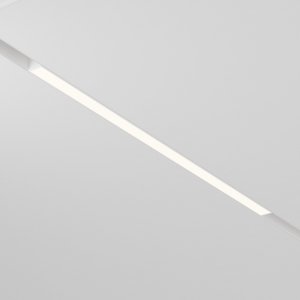 Biała oprawa liniowa ze zmienną barwą ściemnialna LED do systemu szynowego magnetycznego dwufazowego Azzardo ALFA SAGA TRACK MAGNETIC 2LINE 48W CCT SWITCH DIM WH AZ6501