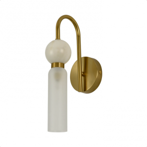 Nowoczesny złoty kinkiet BILO II WL0110 Yaskr styl Art Deco 