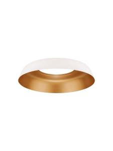 Nowoczesny plafon lampa sufitowa biało-złota okrągła 50cm uniwersalna minimalistyczna IP54 Luces Exclusivas 