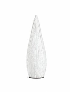 Nowoczesna lampa podłogowa stojąca tkaninowa podłużna biała boho industrialna designerska Luces Exclusivas