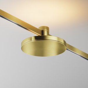 Ścieżka świetlna lampa szynowa LED nowoczesna aluminium mosiądz Plato MAYTONI TR152-1-7W2.7K-BS-DE