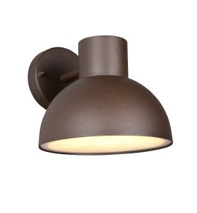 Kinkiet zewnętrzny kolor rdzawy aluminiowy półokrągły klosz minimalistyczny klasyczny uniwersalny ELBE IP44 262360124 Trio
