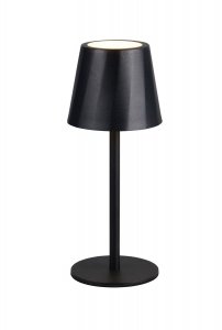 Lampka stołowa nocna LED czarna owalna minimalistyczna klasyczna uniwersalna metalowa ściemnialna DIAZ IP44 R55961132 Rl