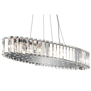 Lampa wisząca Crystal Skye 12 źródeł światła glamour podłużna szklana nowoczesna KL-CRYSTAL-SKYE-I-L KICHLER