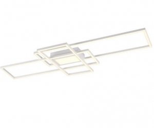 NOWOCZESNY GEOMERYCZNY PLAFON LED KWADRATOWY BIAŁY IRVINE 620010431